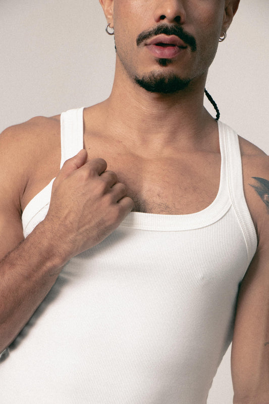TANK TOP CROP RICARDO IVORY