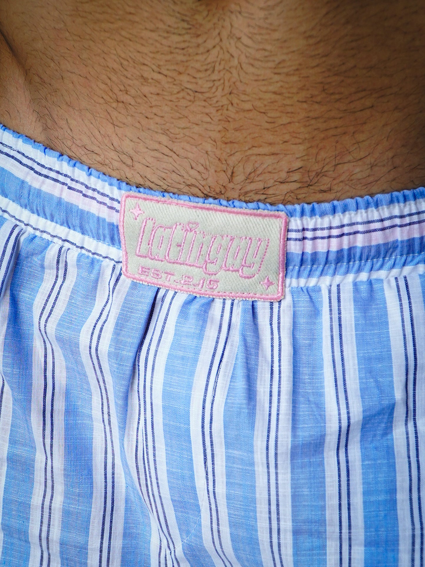 PANTALONETA RAYAS CIELO LATINO