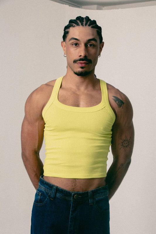 TANK TOP CROP RICARDO VERDE NEON
