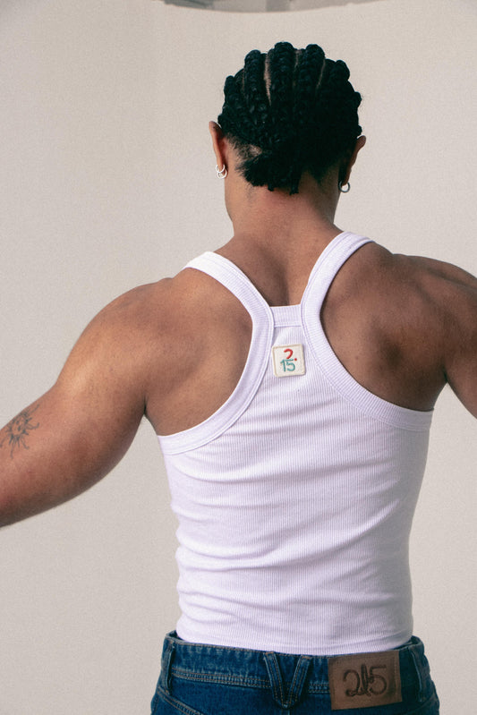 TANK TOP CROP RICARDO  BLANCO