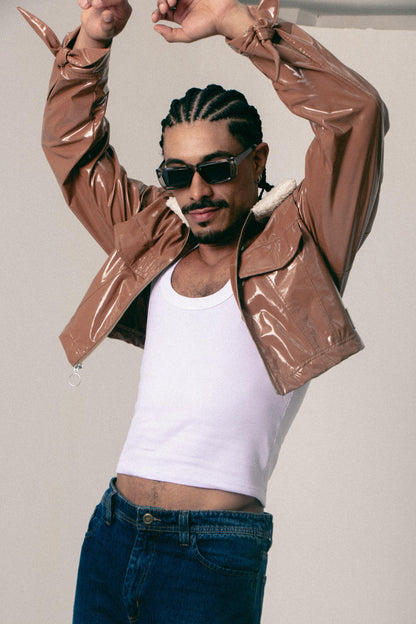 TANK TOP CROP RICARDO  BLANCO
