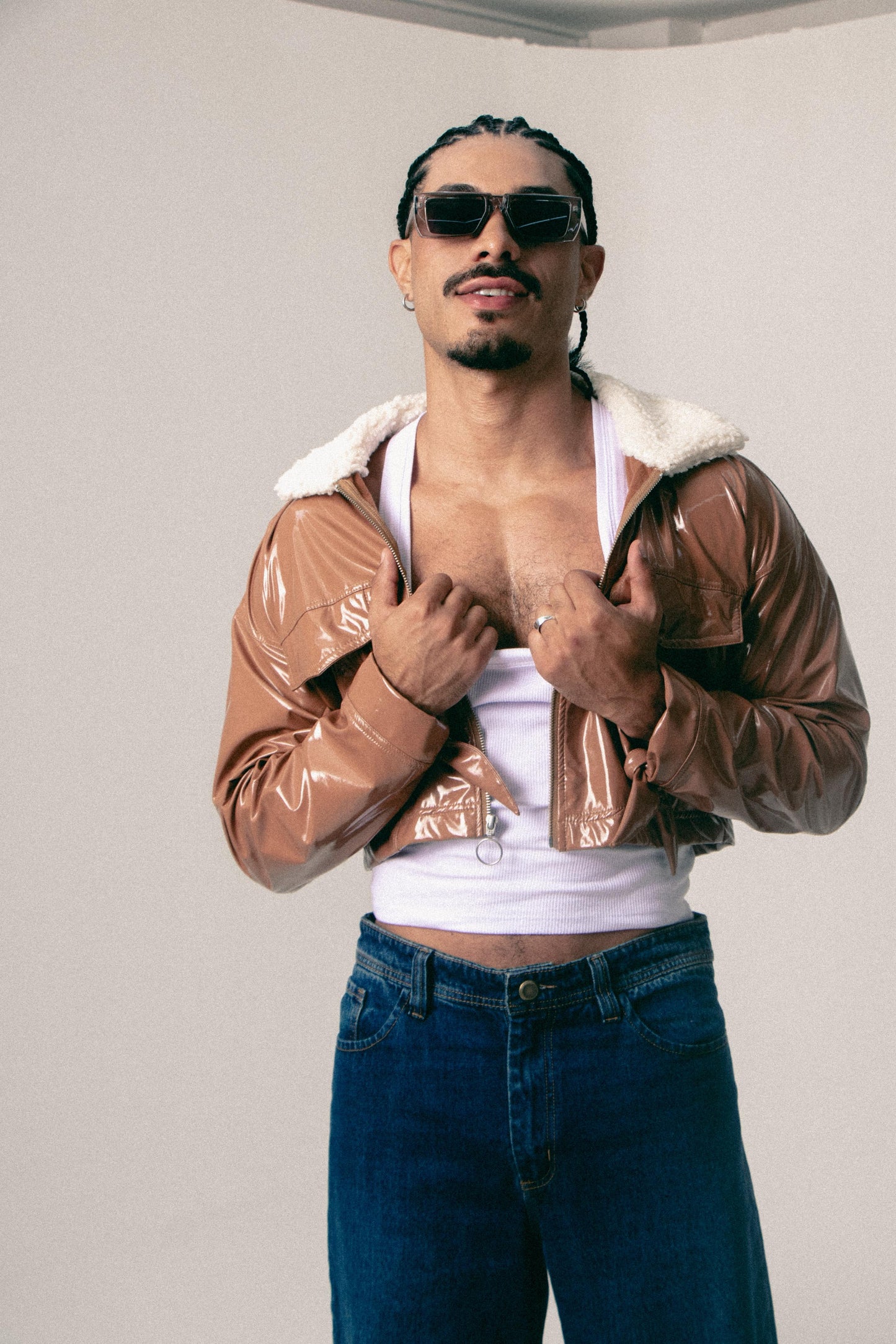TANK TOP CROP RICARDO  BLANCO