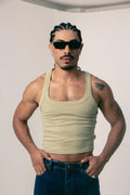 TANK TOP CROP RICARDO  VERDE SALVIA