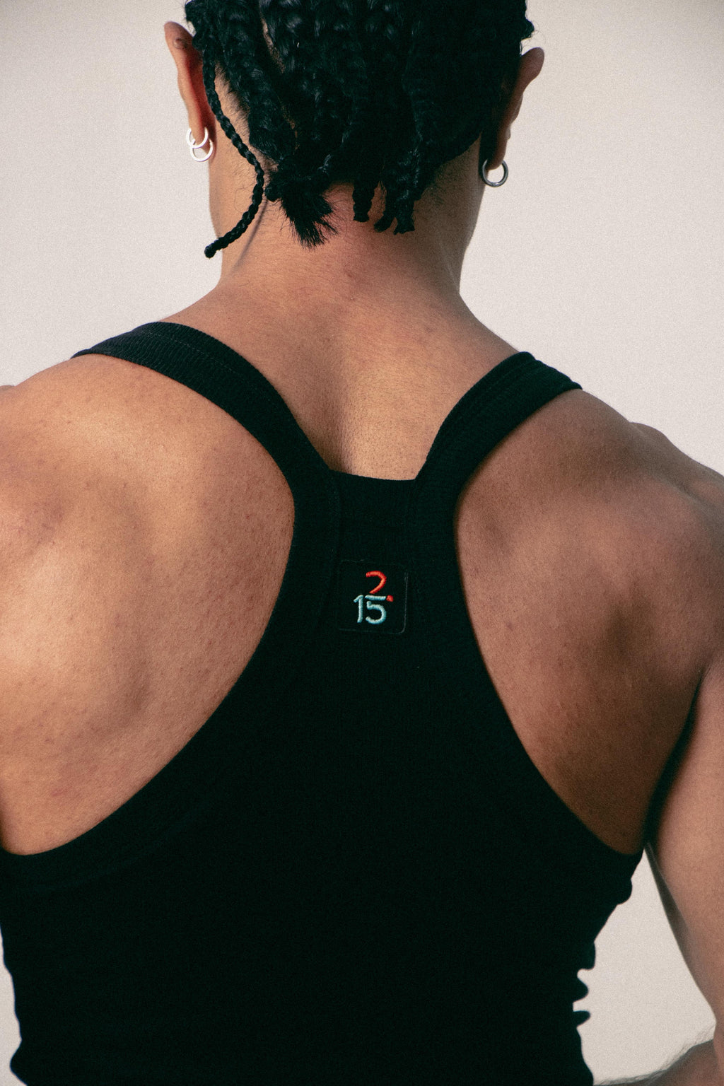 TANK TOP CROP RICARDO  NEGRO