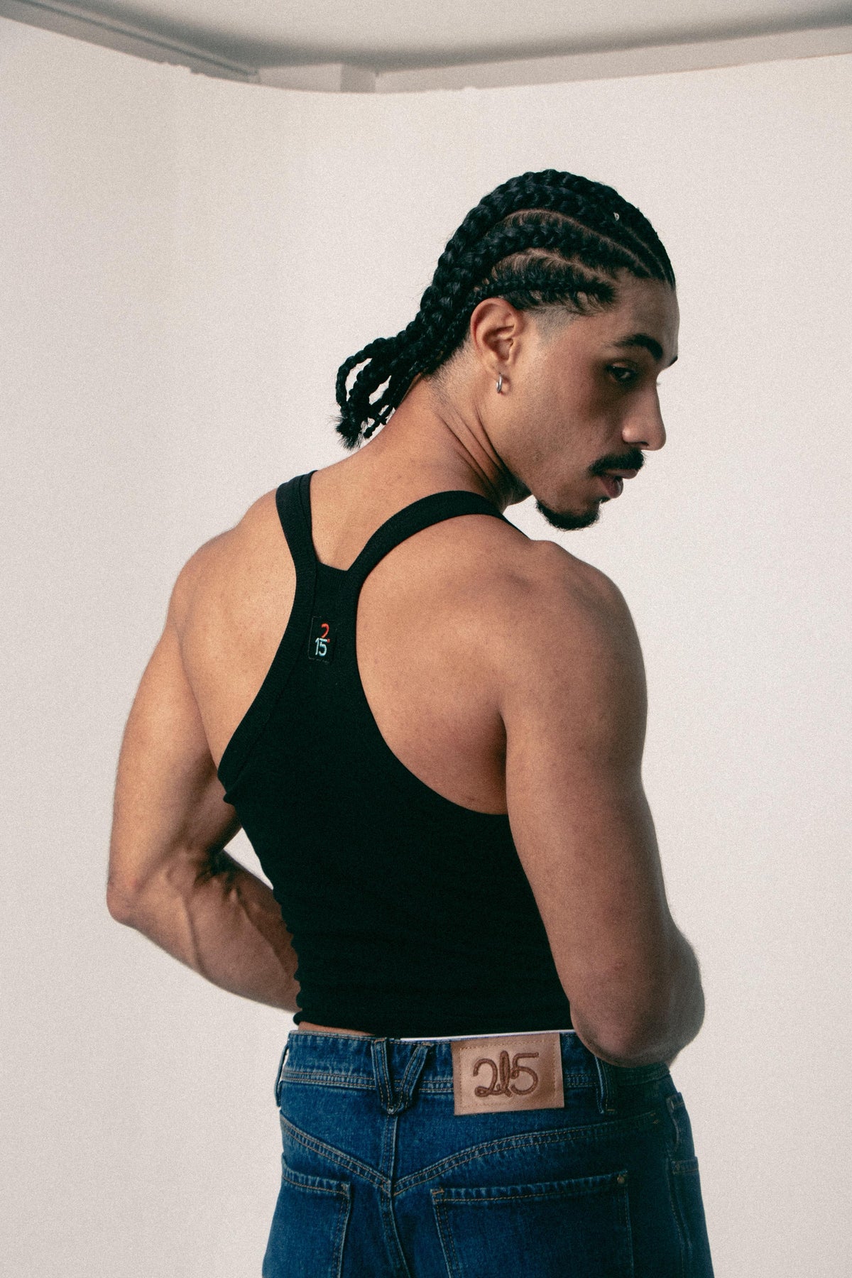 TANK TOP CROP RICARDO  NEGRO