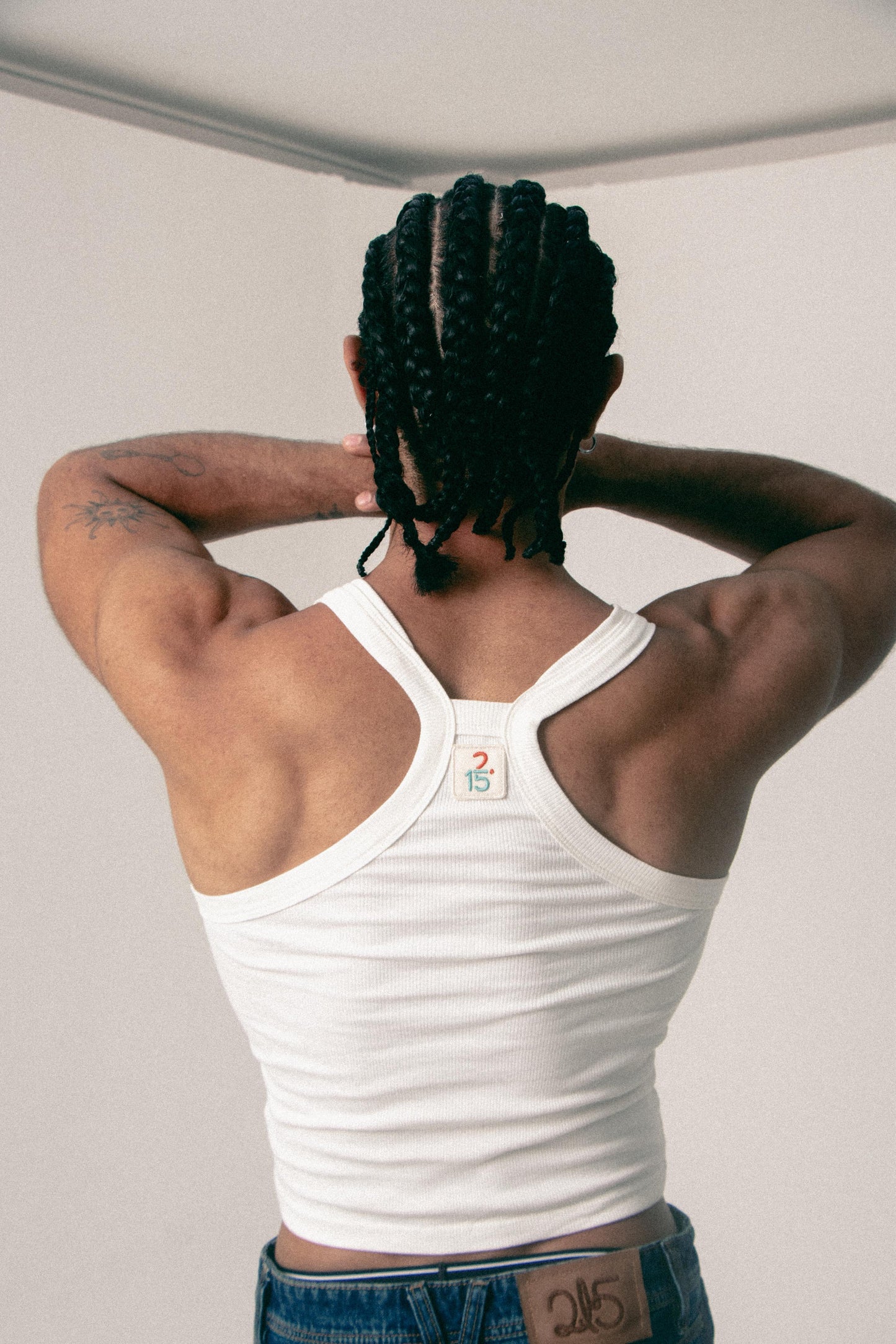 TANK TOP CROP RICARDO IVORY