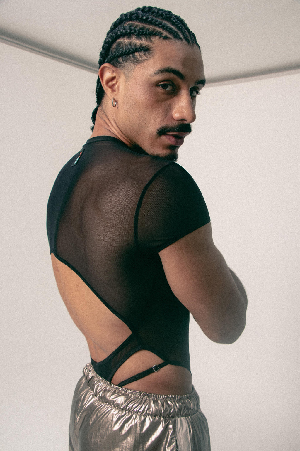 BODY MESH CON CUT-OUTS ASTRA NEGRO