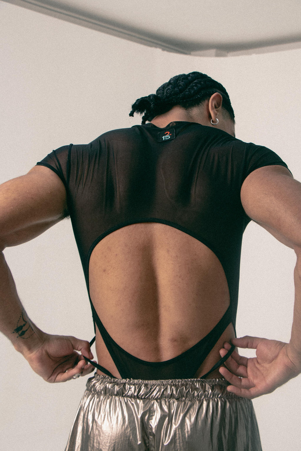 BODY MESH CON CUT-OUTS ASTRA NEGRO