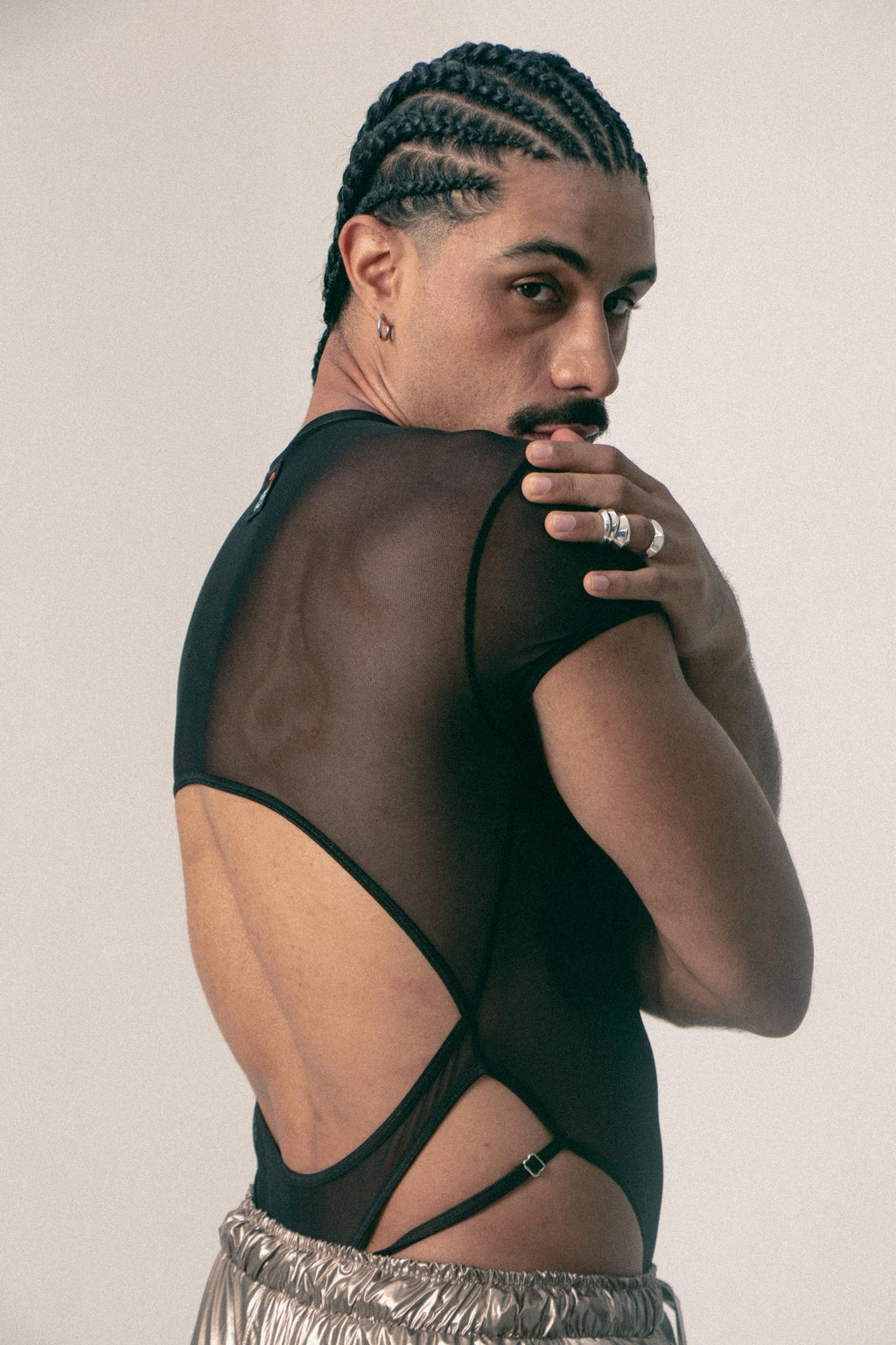 BODY MESH CON CUT-OUTS ASTRA NEGRO