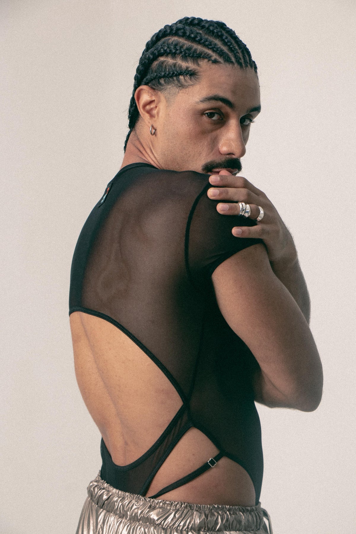 BODY MESH CON CUT-OUTS ASTRA NEGRO