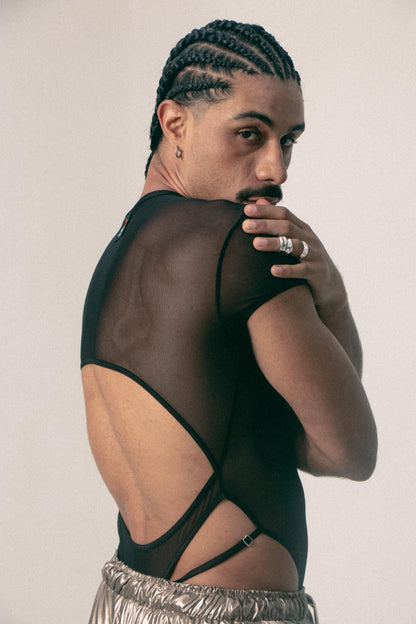 BODY MESH CON CUT-OUTS ASTRA NEGRO