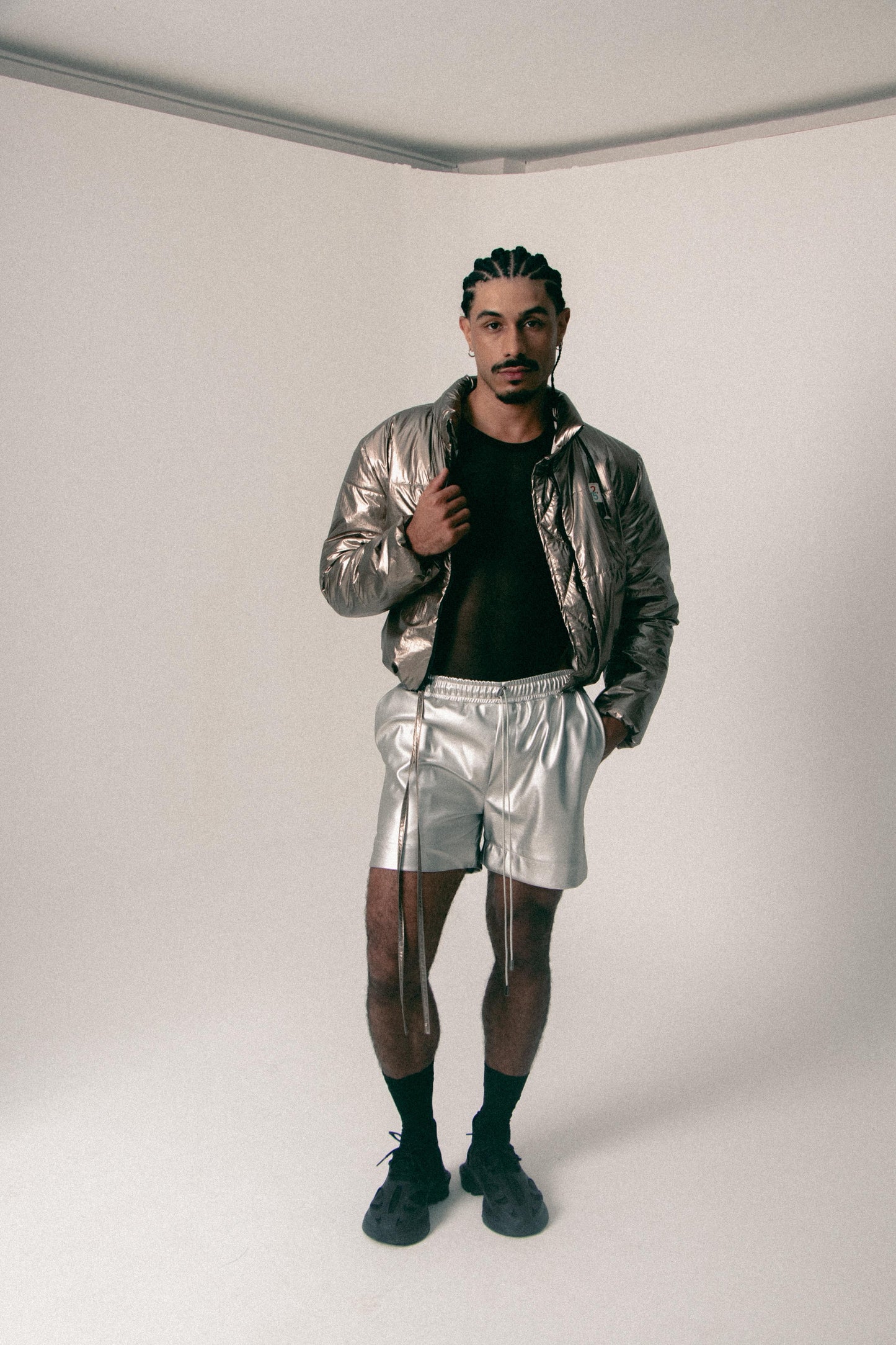 PANTALONETA SILVER RUSH PLATA