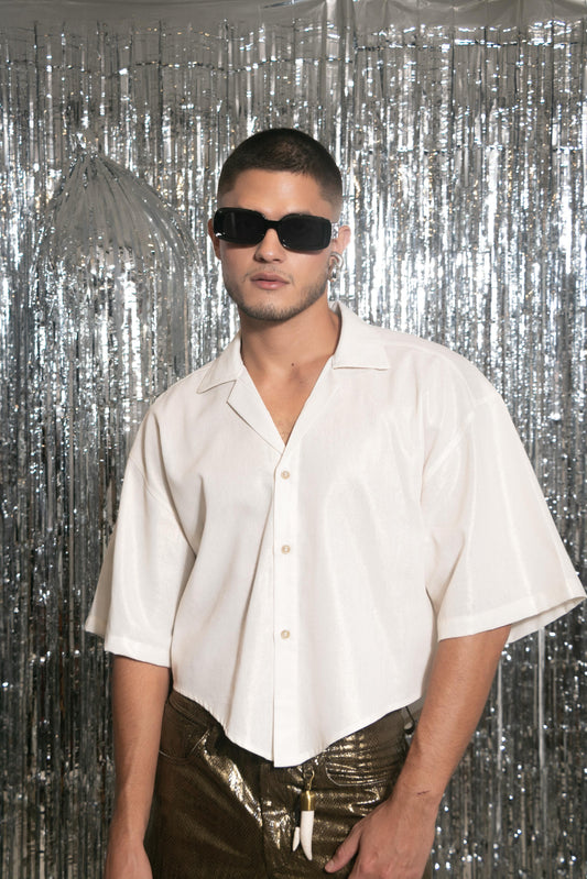 CAMISA CROP PEDRO DORADA