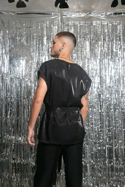 CAMISA GLOSS ENVOLVENTE NEGRO