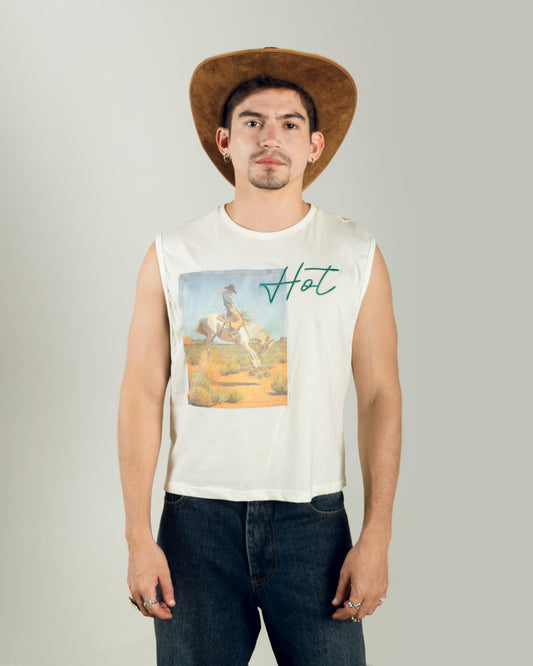 CAMISETA CROP SEBASTIAN CREMA