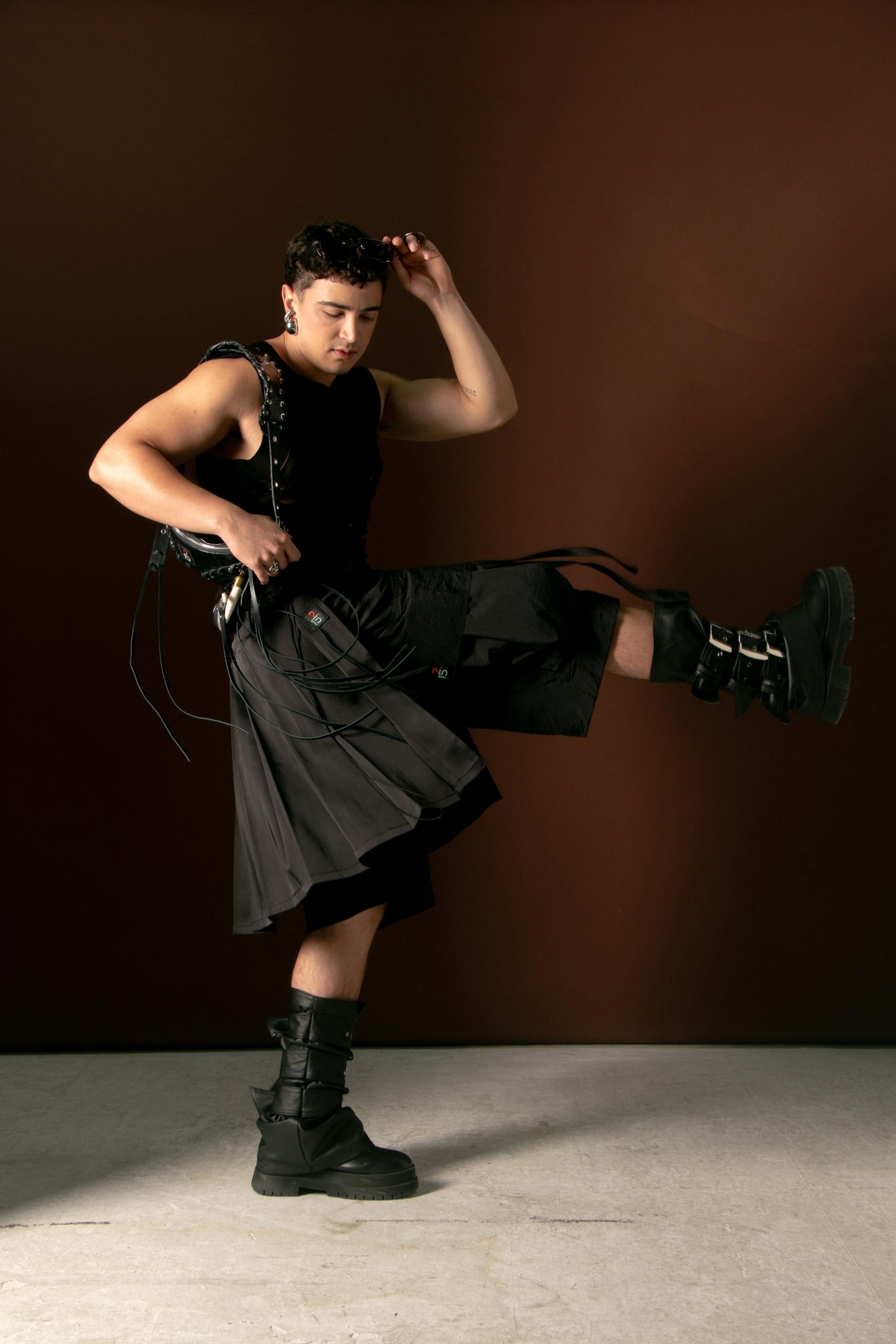 FALDA PAREO SASHA NEGRO