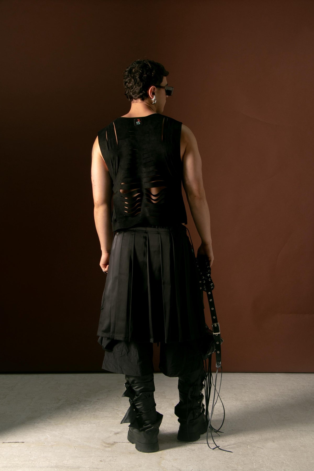 FALDA PAREO SASHA NEGRO