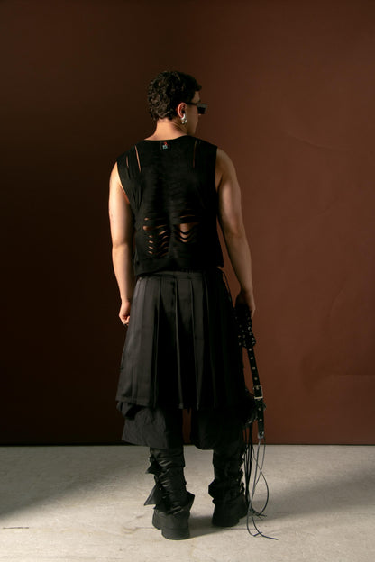 FALDA PAREO SASHA NEGRO