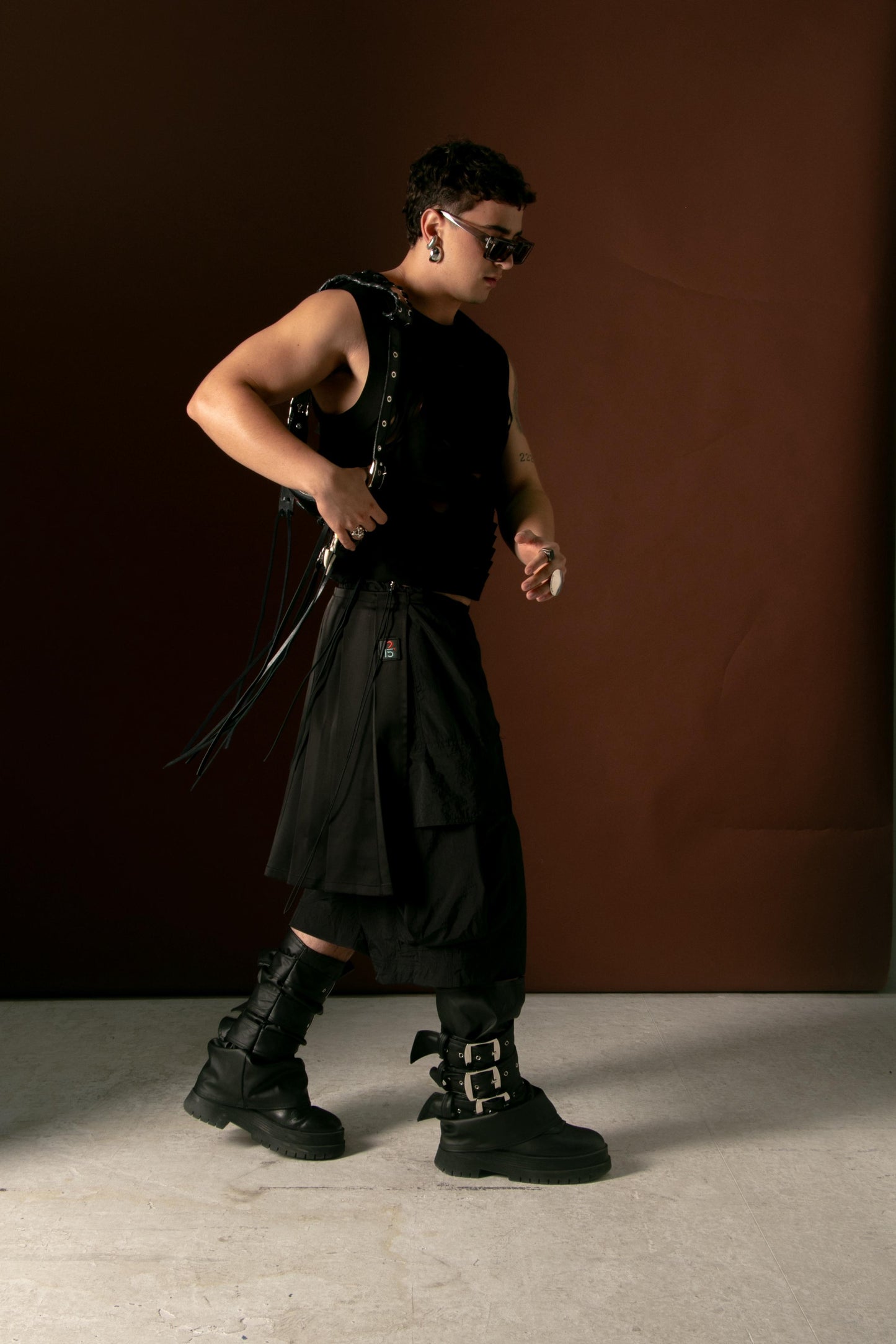 FALDA PAREO SASHA NEGRO