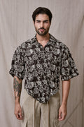 CAMISA BORDADA CROP CURVAS