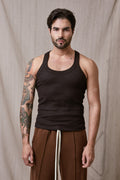 TANK TOP BASICO RICARDO NEGRO LARGO ESTANDAR