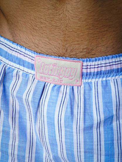 PANTALONETA RAYAS CIELO LATINO