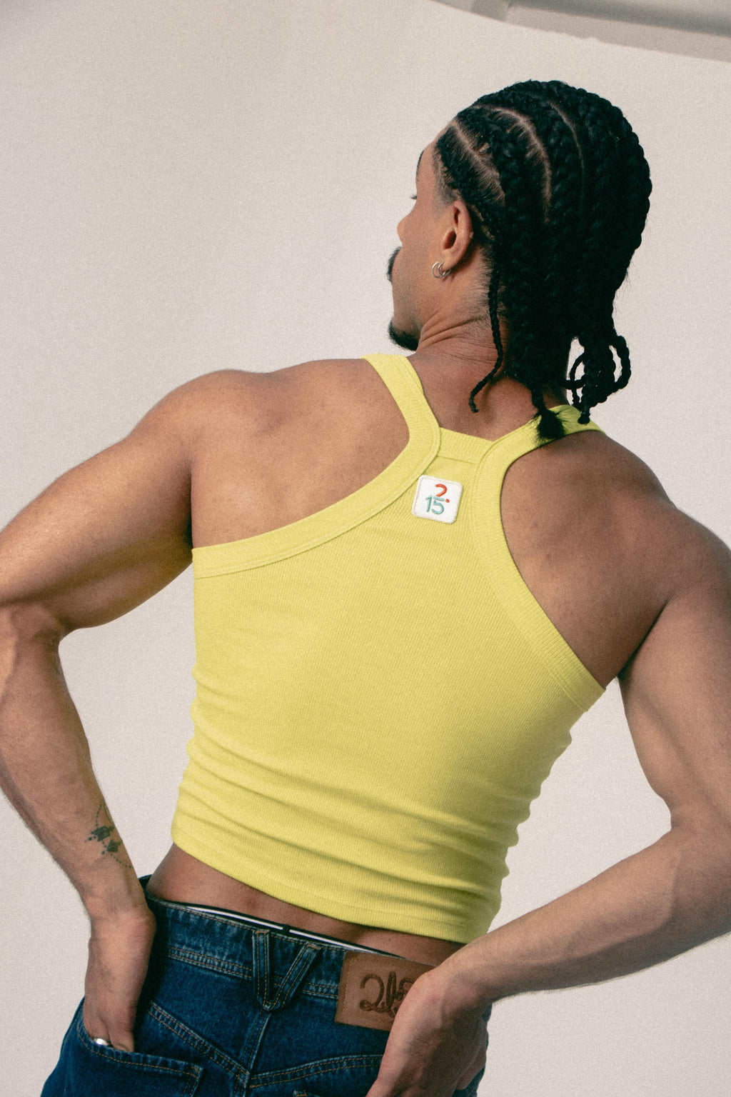 TANK TOP CROP RICARDO VERDE NEON