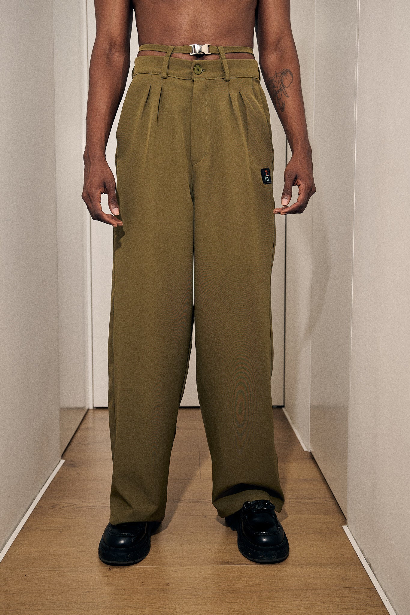 Pantalon flux Verde