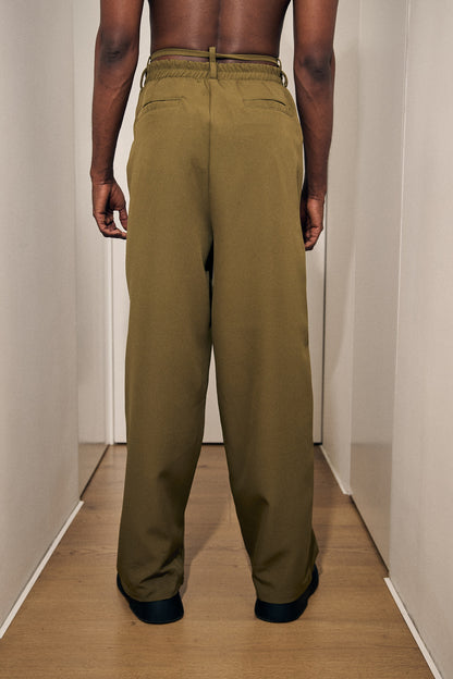 Pantalon flux Verde