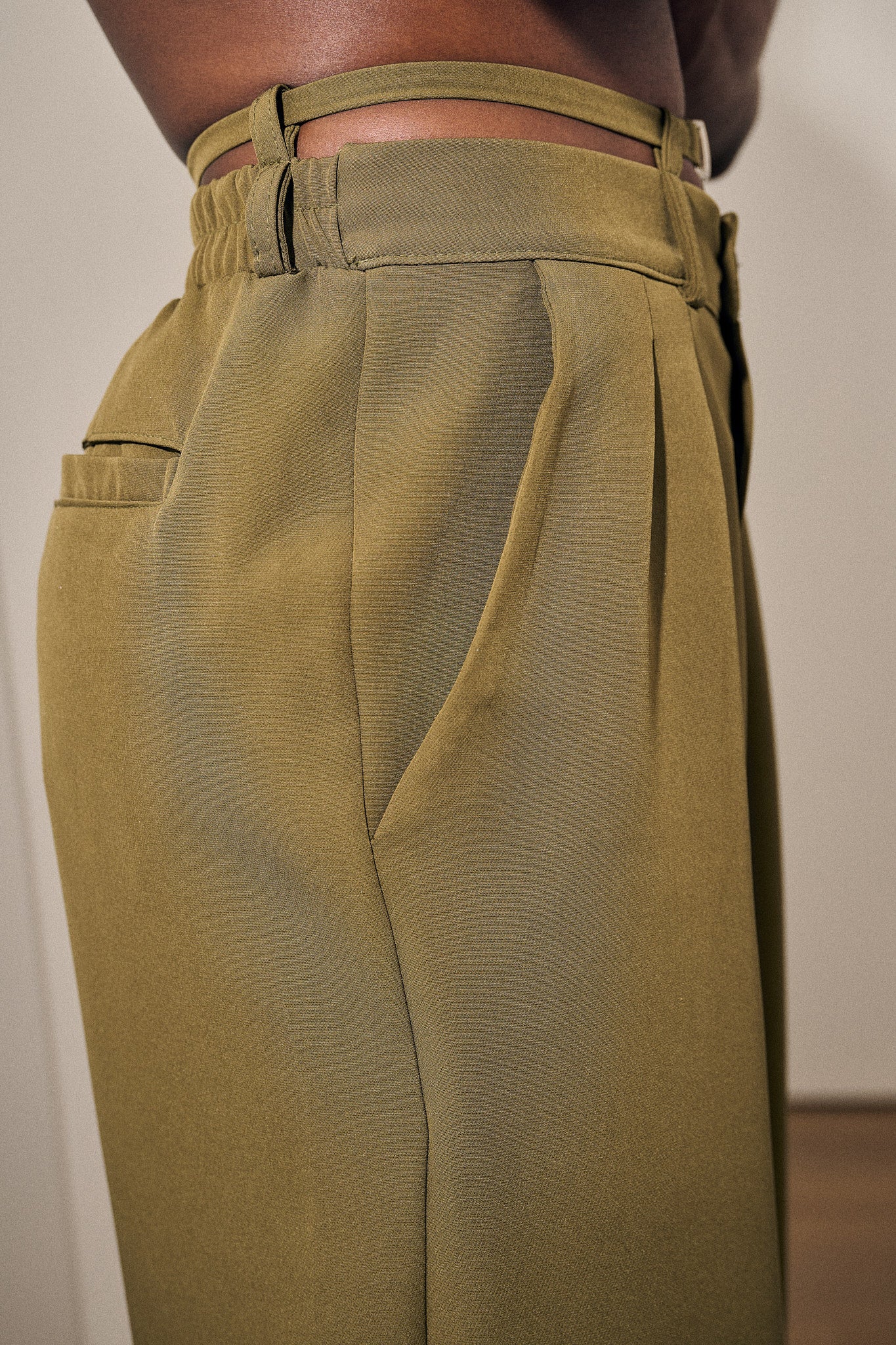 Pantalon flux Verde